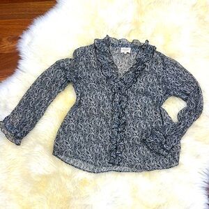 Sezane Cowl Neck Blouse